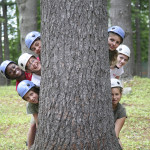 Ropes course team building bonding fun all girls camp in Maine