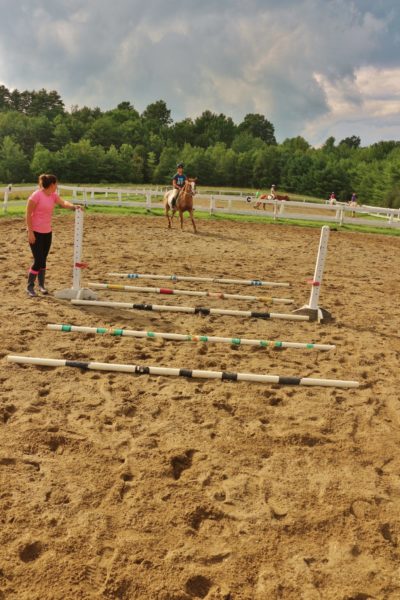 Kippewa equestrian riding rings for girls camp in Maine