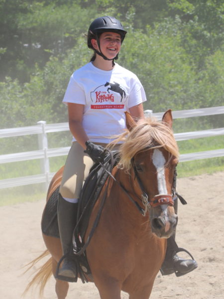 Horseback riding at Kippewa Equestrian Academy is fun all girls riding camp in Maine